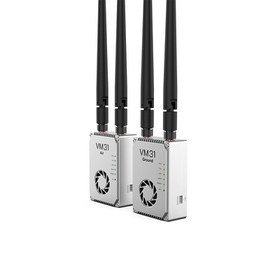VM31 Video&amp;Data&amp;RC liên kết có hai tần số tùy chọn ((800MHz、1.4GHz) với phạm vi truyền 15km (không khí đến mặt đất).